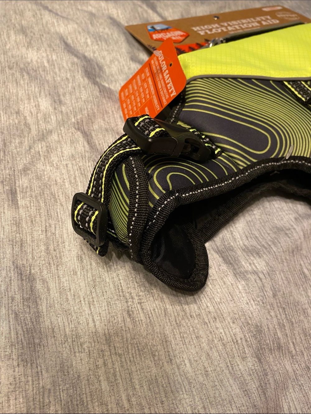 Arcadia Trail Dog Puppy Life Vest (Floatation Aid) SZ X-Small Neon Yellow NEW - Picture 5 of 7